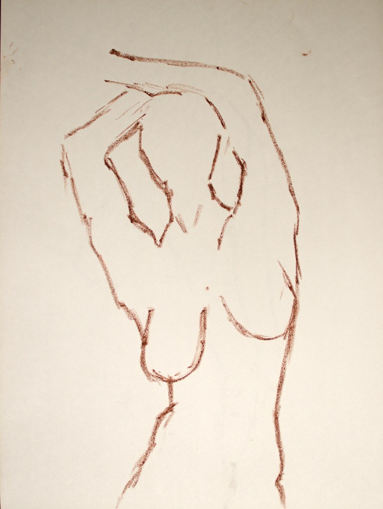 22 Oct 2013 Oil Stick Figure One