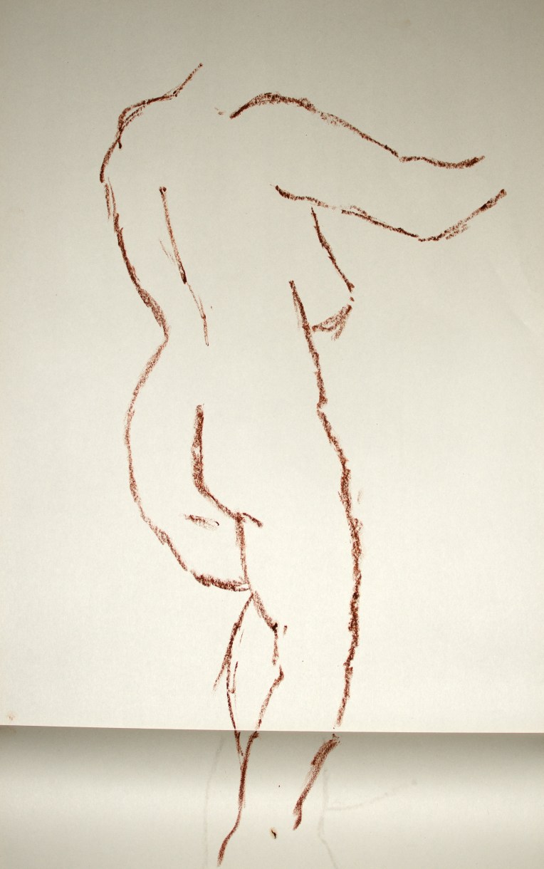 22 Oct 2013 Oil Stick Figure Two