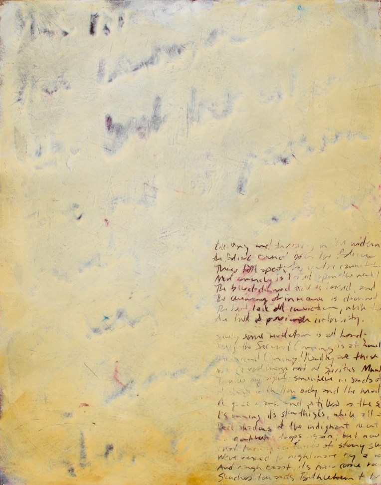 Second Coming WIP, Apr 24, 2016, Oil and Wax on Birch Panel, 11" X 14"