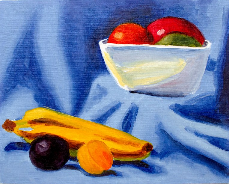 Warm Modern Still Life, Jun 23, 2018, Oil on Canvas Board, 10" X 8"