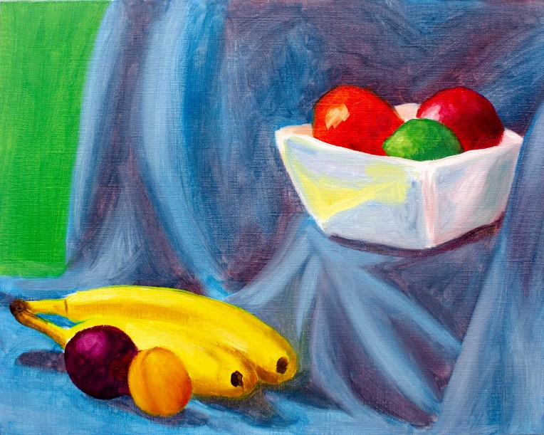 Cool Modern Still Life, Jun 30, 2018, Oil on Canvas Board, 10" X 8"