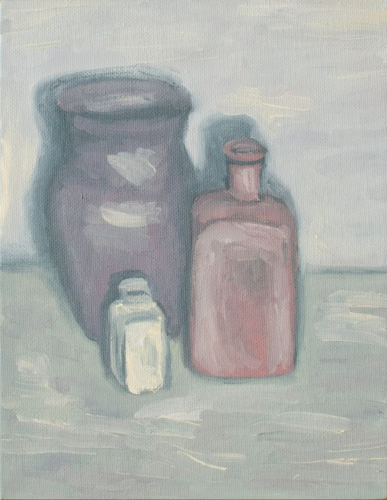 Vase Family, Sep 3, 2018, Oil on Canvas Board, 7" X 9"